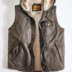 Yukon Hooded Concealed Carry Vest - Brown | Large Tall